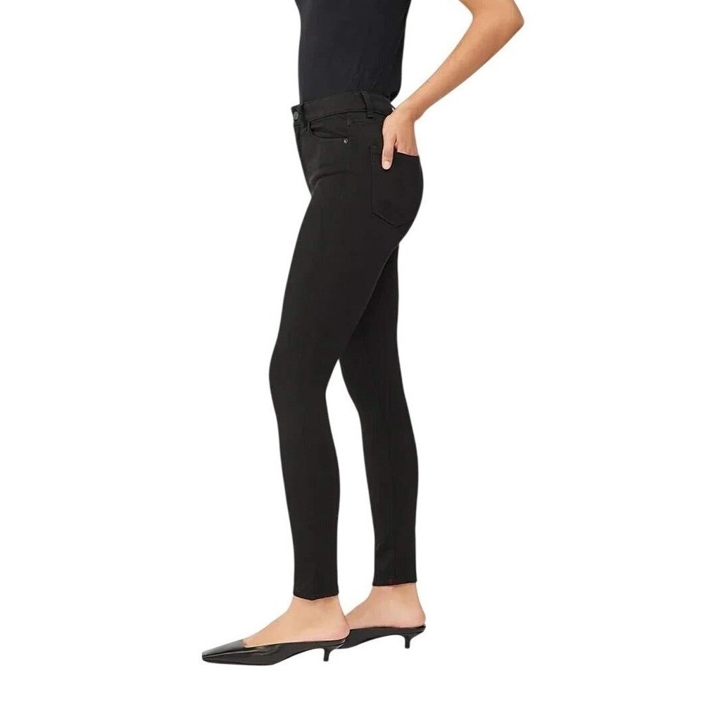 DL1961 Farrow Ankle Instasculpt Skinny Jeans Women 30 Black High Rise Hail